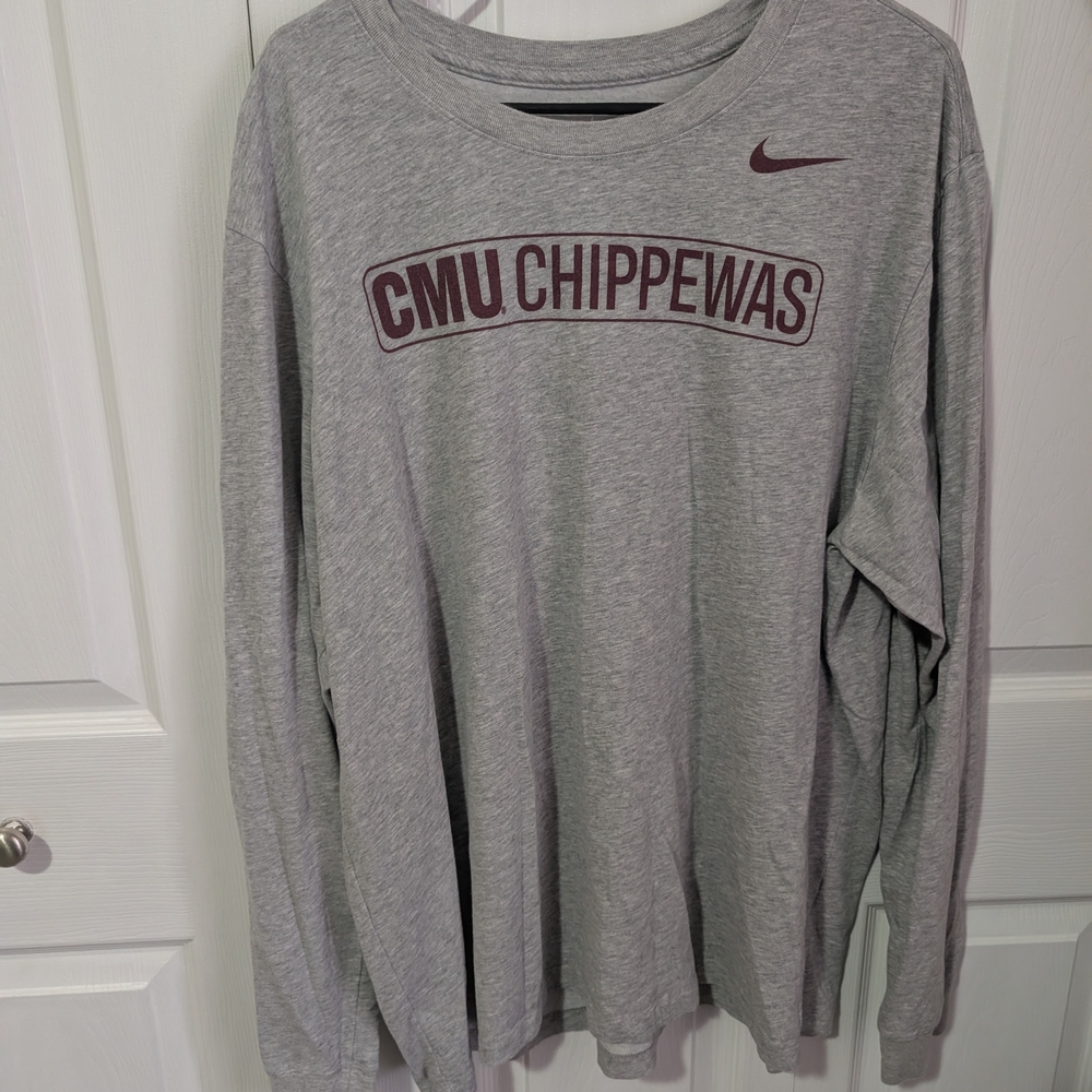 Nike Gray CMU Chippewas Men's Shirt